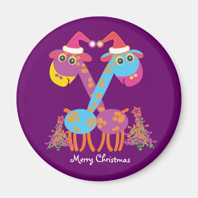 Två giraffer magnet (Framsidan)