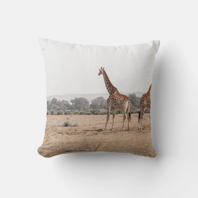 TVÅ GIRAFFES KUDDE (Framsida)