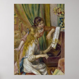 TVÅ GIRLS PÅ PIANO POSTER