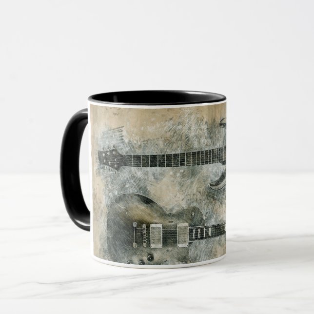 Två gitarrer mugg (Framsida vänster)