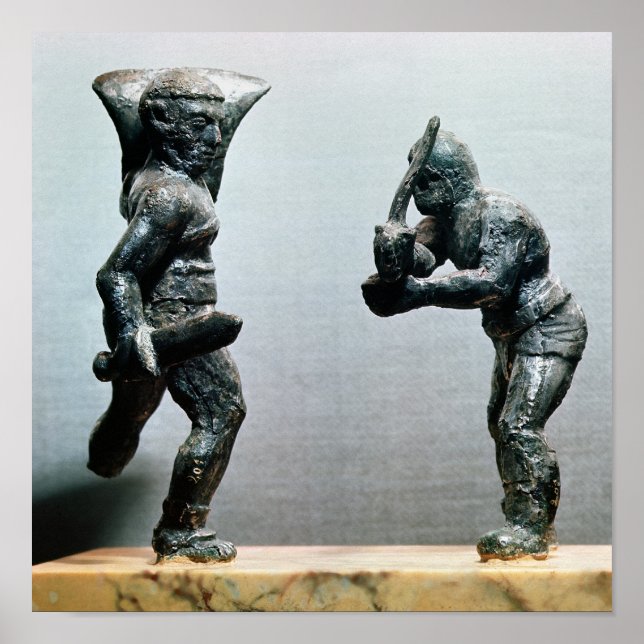 Två gladiatorer i strid poster (Framsidan)