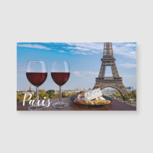 Två glas vin i cafe i Paris