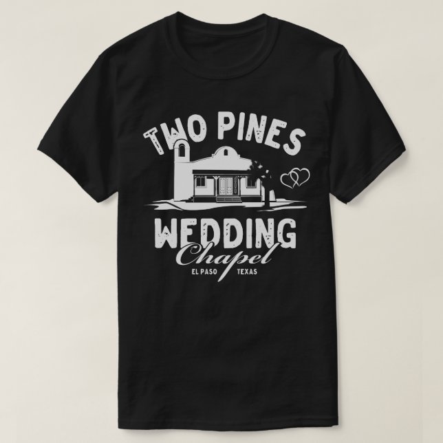 Två Gräs Bröllop-chapel T Shirt (Design framsida)