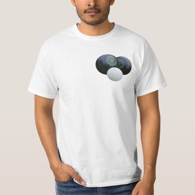 Två Gräsmatta Bowls T Shirt (Framsida)
