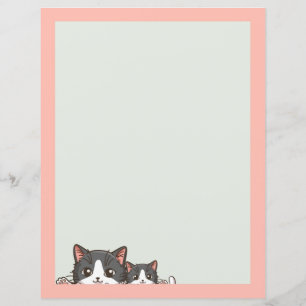 Två grått kittens Pappra Lakan