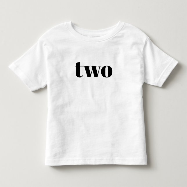 Två - Grattis på födelsedagen Shirt for Småbarn T (Framsida)