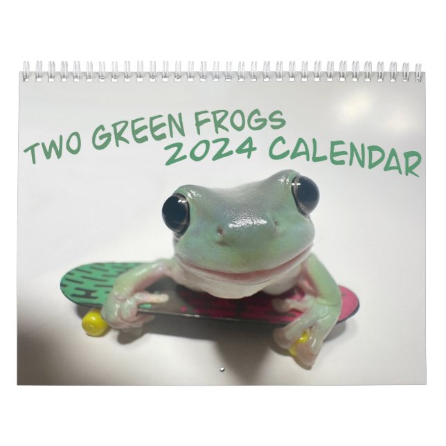 Två Gröntar Frogs 2024-kalender Kalender (Omslag)