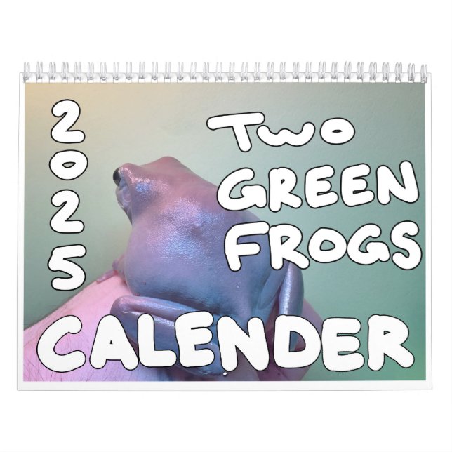 Två Gröntar Frogs 2025-kalender Kalender (Omslag)