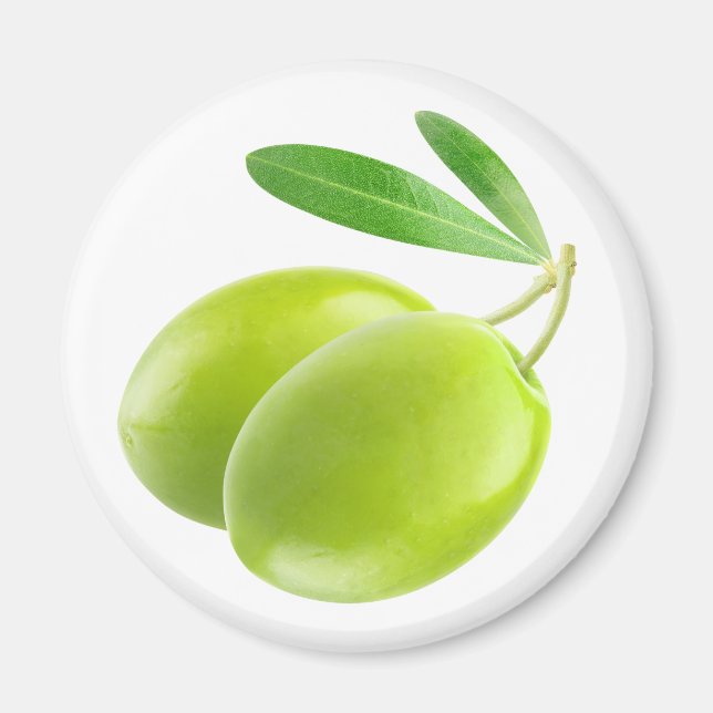Två gröntar oliver magnet (Framsidan)