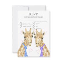 Två Groom Giraffe Gay Bröllop OSA