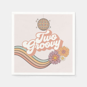 Två Groovy, andra födelsedag party Pappersservett