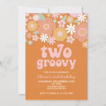 två Groovy Retro-Blommigten 2:a födelsedag