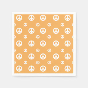 Två Groovy Retro Boy-fredstecken Pappersservett