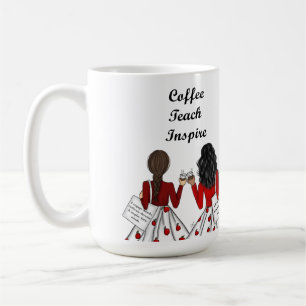 Två grundlärare: Kaffe, persika, Inspire Kaffemugg