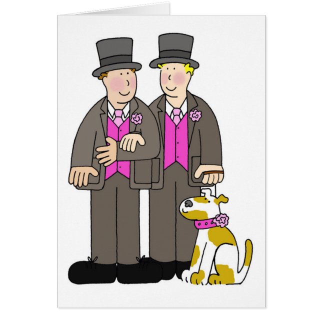 Två grupper och deras Hund Hälsningskort (Framsidan)