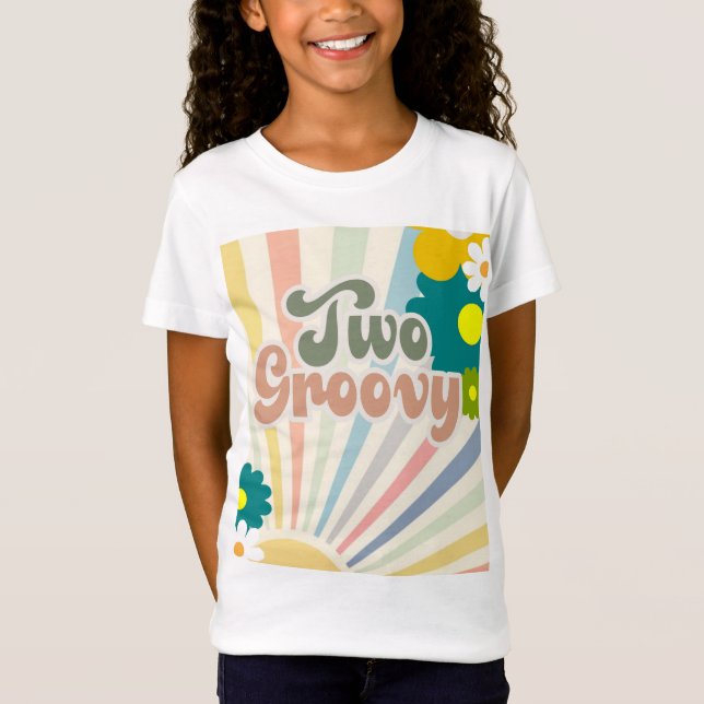 TVÅ GRUVER, 2:A BIRTHDAY, SUNSHINE, RAINBOW  T SHIRT (Framsida)