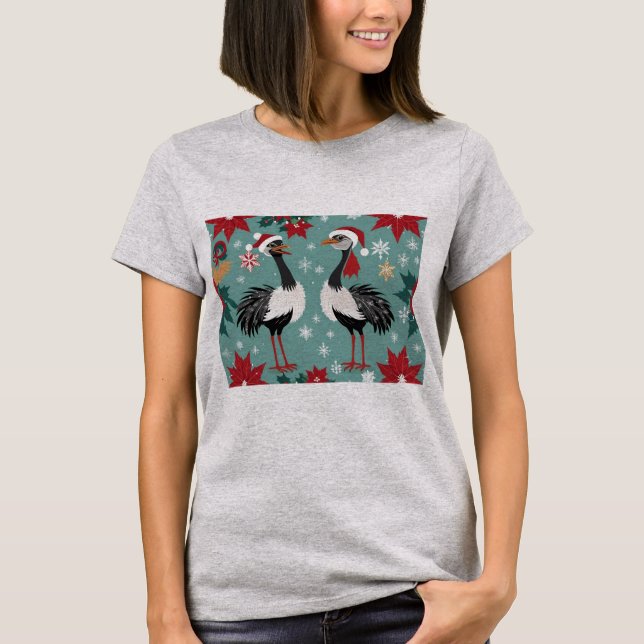 Två gryningar i jultomten t shirt (Framsida)