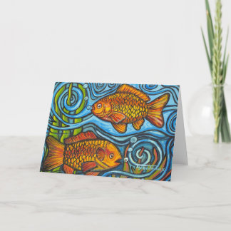 Två Guld-fiskar Kort