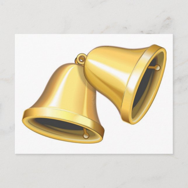 Två Guld Klockor Vykort (Framsida)