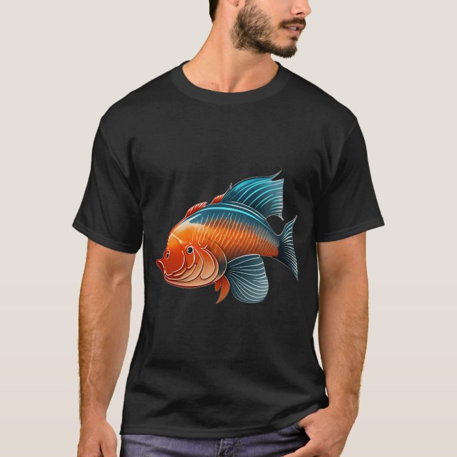 Två guldfiskar t shirt (Framsida)