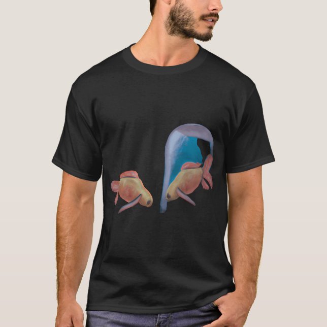 Två guldfiskar t shirt (Framsida)