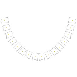 Två gult- och grönt-blommor på vit bakgrund vimplar