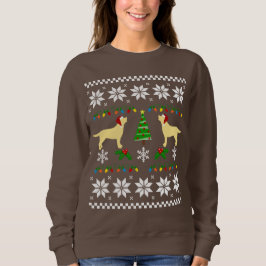 Två Gulter Labradors jultomten Mönster T-shirt