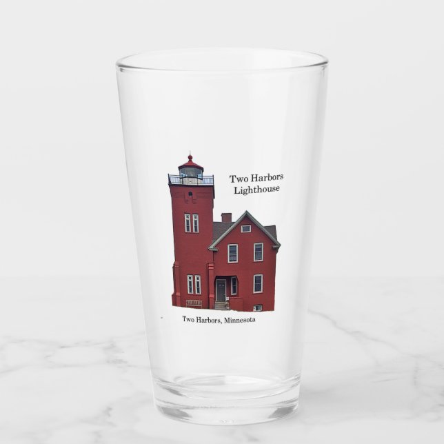 Två Harbors fyr glas (Framsida)