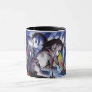 Två hästar (av Franz Marc) Mugg