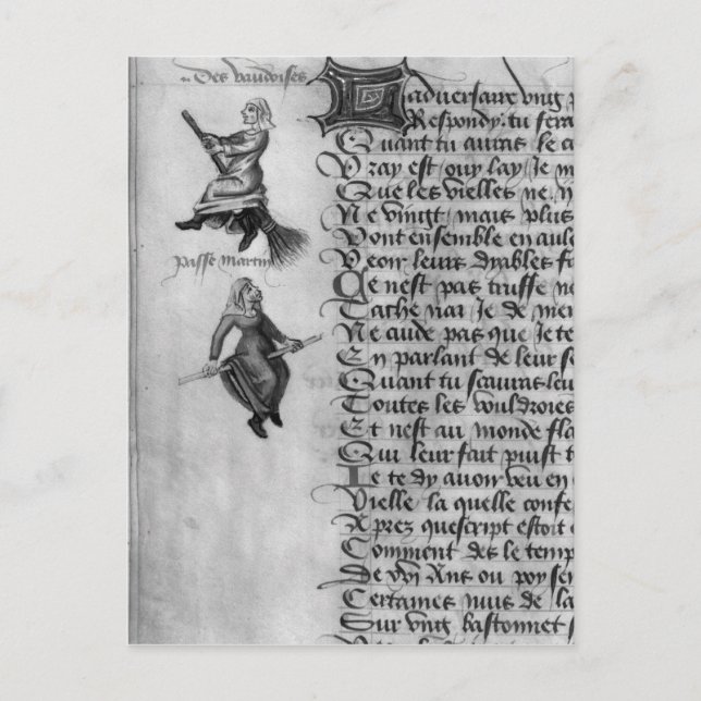 Två häxor från Le Champion des Dames Vykort (Framsida)