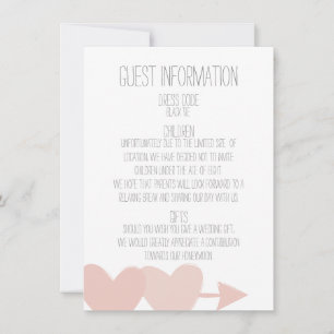 Två Hearts Bröllop Inbjudningar