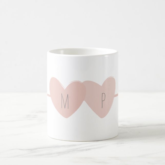 Två Hearts Mugg (vit) (Center)