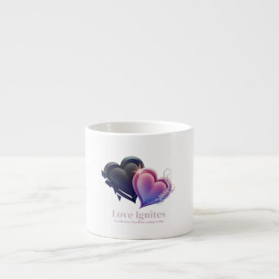 Två Hearts Romantic Mugg Espressomugg
