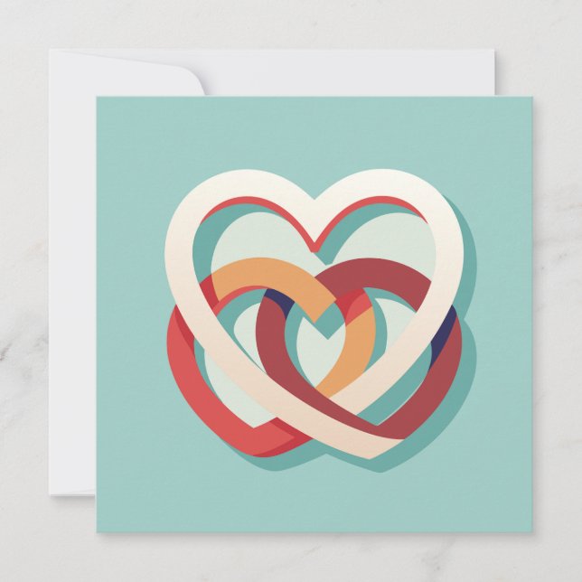 Två Hearts United Inbjudningar (Framsida)