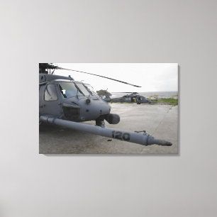 Två HH-60G-groparker Canvastryck