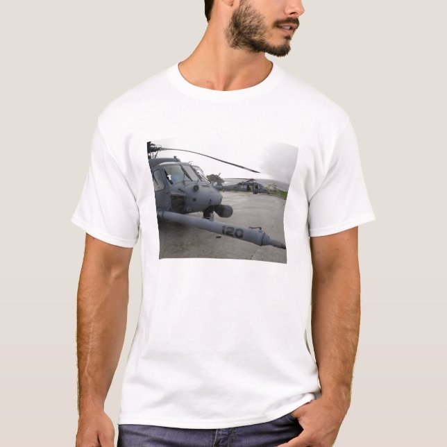 Två HH-60G-groparker Tee Shirt (Framsida)