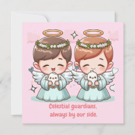 Två Himmelska guardianer Inbjudningar