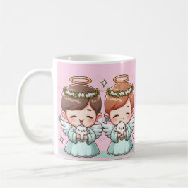 Två himmelska vårdnadshavare kaffemugg