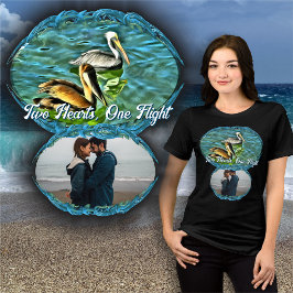 Två hjärtan, en flygtur 0329 t shirt