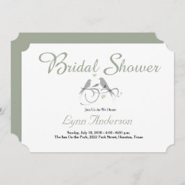 Två hjärtan - Inbjudningskort för möhippan