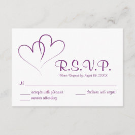 Två hjärtan-intertwed-Bröllop OSA Card Kort