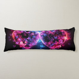 Två hjärtan kroppskudde