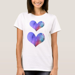 Två hjärtan t-shirt