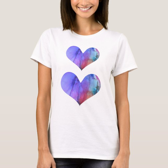 Två hjärtan t-shirt (Framsida)