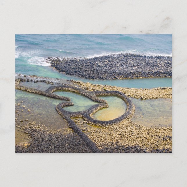 Två hjärtan vykort (Framsida)