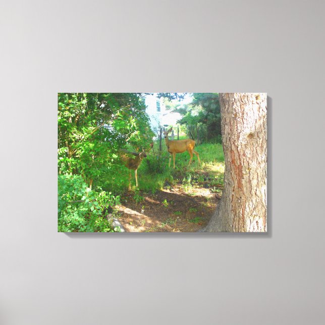 Två Hjortar Kanvastryck (Framsida)