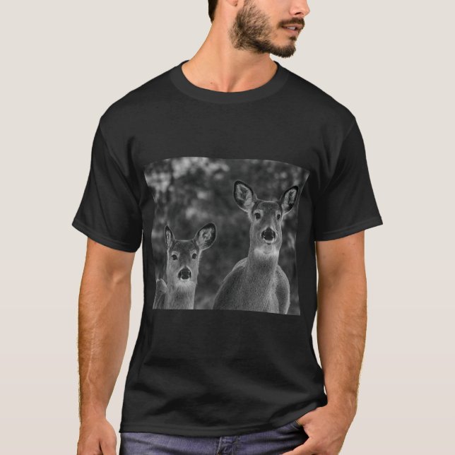 Två Hjortar T Shirt (Framsida)