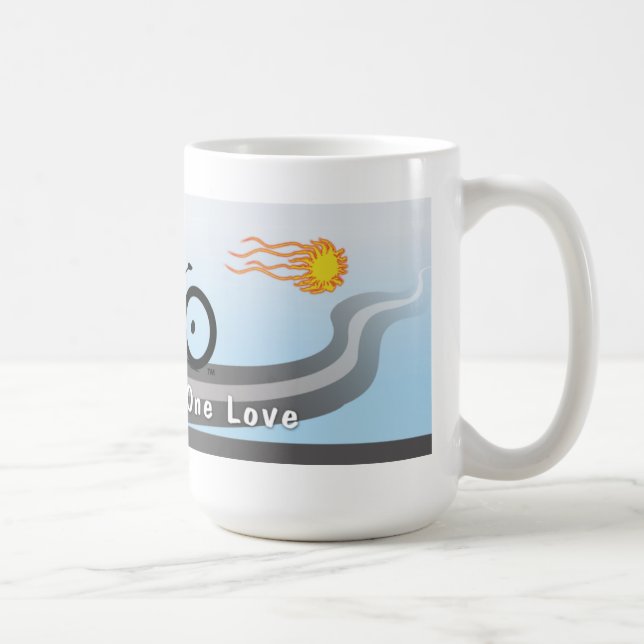 Två hjul en kärlek kaffemugg (Höger)