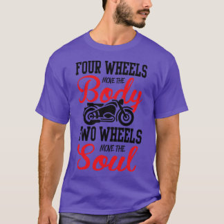 Två hjul flyttar själen 1 t shirt