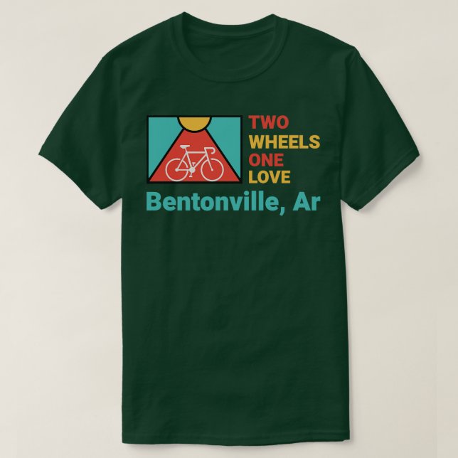 Två Hjul One Kärlek TShirt T Shirt (Design framsida)